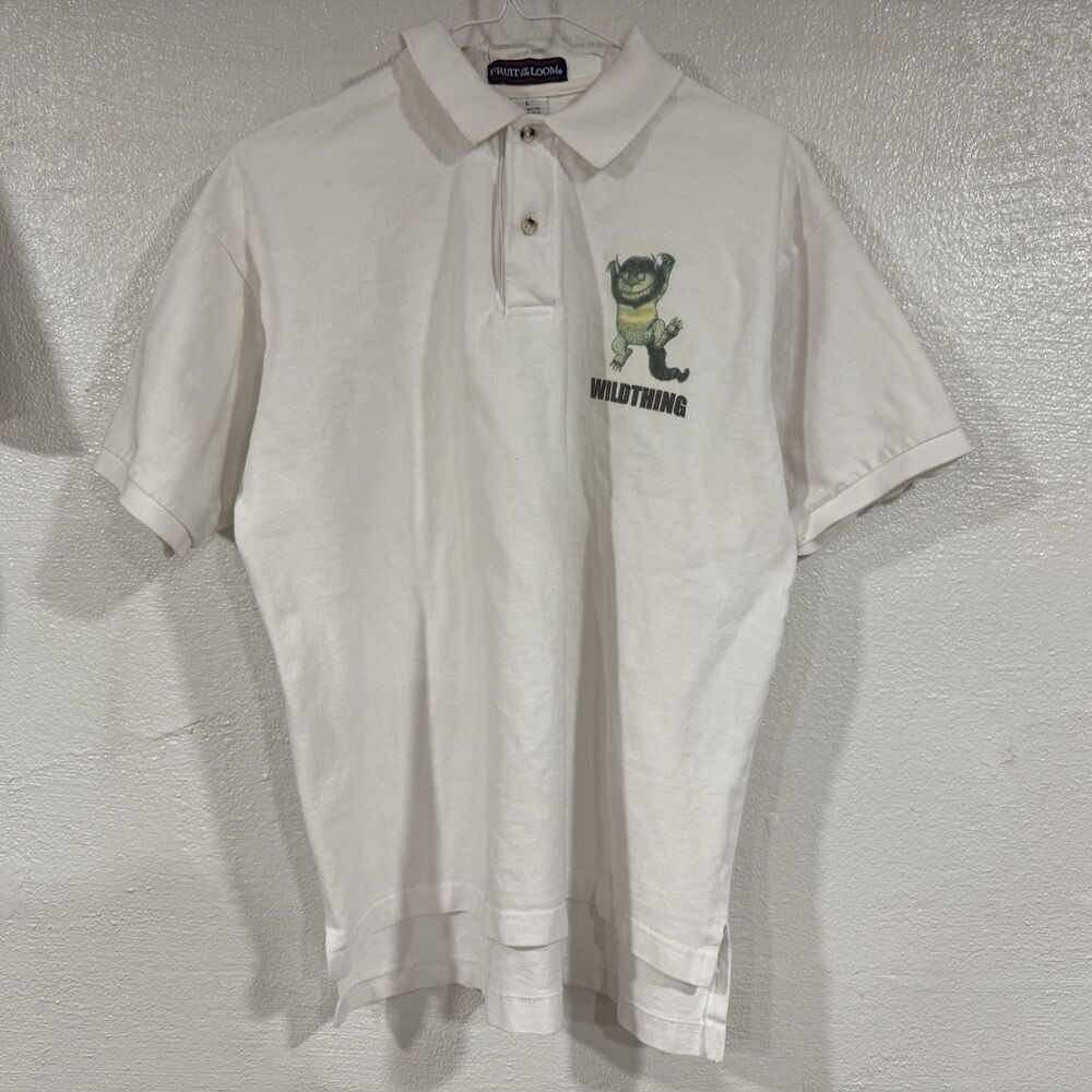 Where The Wild Things Are Polo Shirt Size Large Fruit Of The Loom